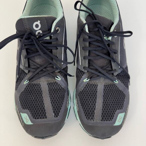 ON Cloudtec Lace-Up Running Sneakers Dark Gray/Mint Swiss Engineering Women's 10 - Picture 3 of 11